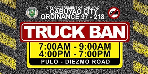 cabuyao laguna truck ban